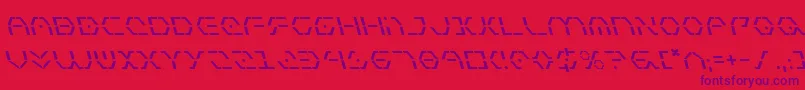 ZetaSentryLeftalic-Schriftart – Violette Schriften auf rotem Hintergrund