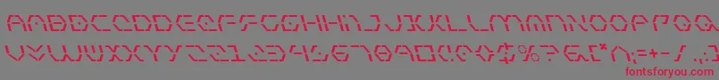 ZetaSentryLeftalic Font – Red Fonts on Gray Background