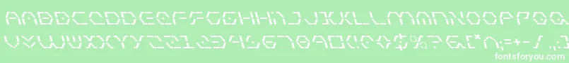 ZetaSentryLeftalic Font – White Fonts on Green Background