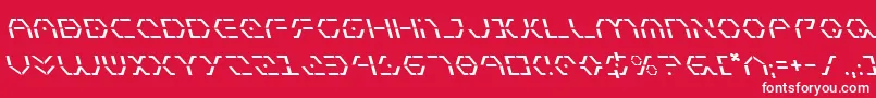 ZetaSentryLeftalic Font – White Fonts on Red Background