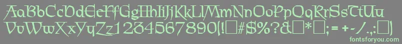 ChevalierBold Font – Green Fonts on Gray Background