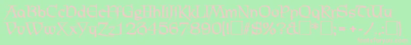 ChevalierBold Font – Pink Fonts on Green Background