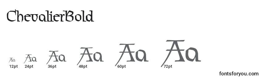 ChevalierBold Font Sizes