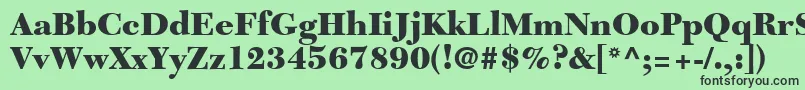 TycoonBlackSsiBlack Font – Black Fonts on Green Background