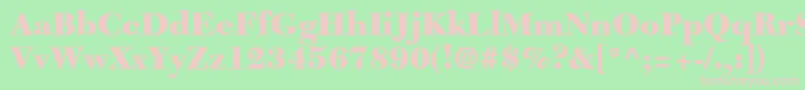 TycoonBlackSsiBlack Font – Pink Fonts on Green Background