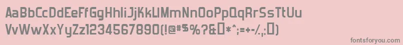 Police ForgottenFuturistBold – polices grises sur fond rose