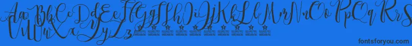 En savoir plus sur la police SpringtimePersonalUse Police SpringtimePersonalUse – polices noires sur fond bleu