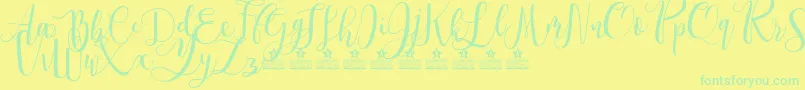 Más sobre la fuente SpringtimePersonalUse fuente SpringtimePersonalUse – Fuentes Verdes Sobre Fondo Amarillo