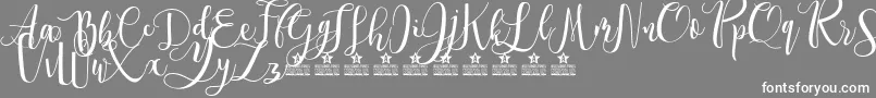 SpringtimePersonalUse Font – White Fonts on Gray Background