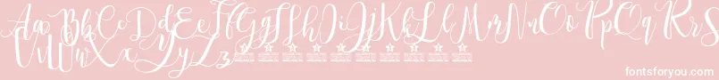 SpringtimePersonalUse Font – White Fonts on Pink Background