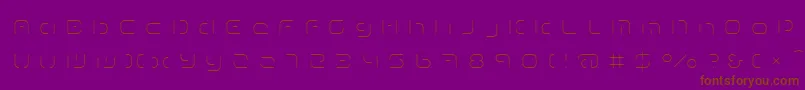 TermRegggg Font – Brown Fonts on Purple Background