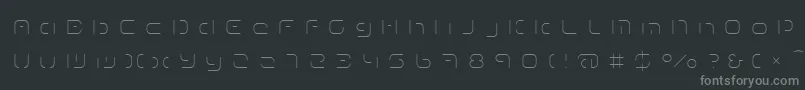 Шрифт TermRegggg – серые шрифты на чёрном фоне