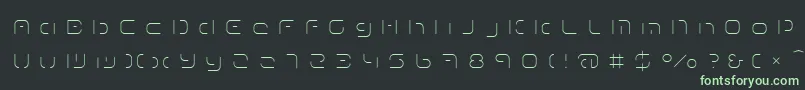 Шрифт TermRegggg – зелёные шрифты на чёрном фоне