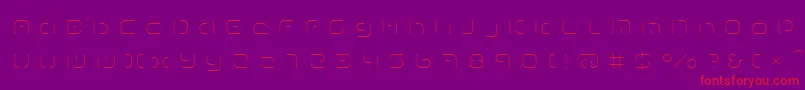 TermRegggg Font – Red Fonts on Purple Background