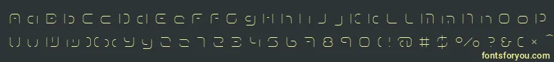 Шрифт TermRegggg – жёлтые шрифты на чёрном фоне