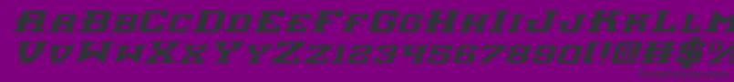 Interceptorei Font – Black Fonts on Purple Background