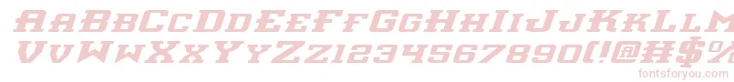 フォントInterceptorei – 白い背景にピンクのフォント