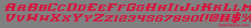 Interceptorei Font – Red Fonts on Gray Background
