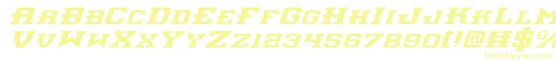 Interceptorei-Schriftart – Gelbe Schriften