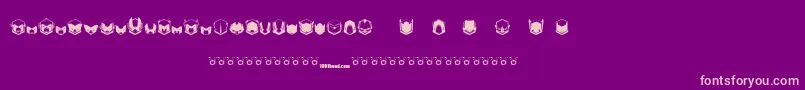 Noxone Font – Pink Fonts on Purple Background