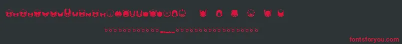 Noxone Font – Red Fonts on Black Background