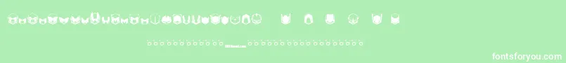 Noxone Font – White Fonts on Green Background