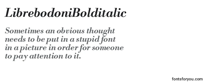 LibrebodoniBolditalic-fontti