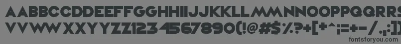 フォントVampireRaves – 黒い文字の灰色の背景