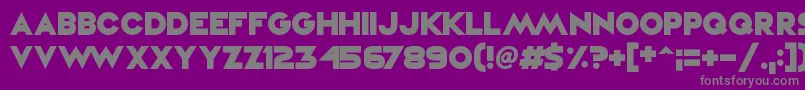 VampireRaves-Schriftart – Graue Schriften auf violettem Hintergrund