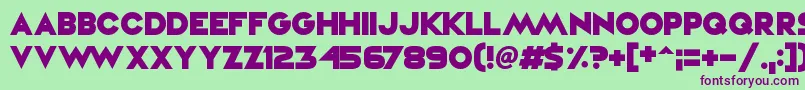 VampireRaves Font – Purple Fonts on Green Background