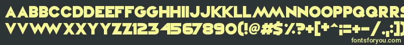 VampireRaves Font – Yellow Fonts on Black Background