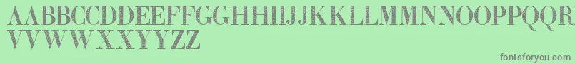 Zierinitialen2 Font – Gray Fonts on Green Background