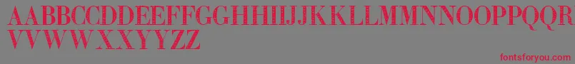 Zierinitialen2 Font – Red Fonts on Gray Background