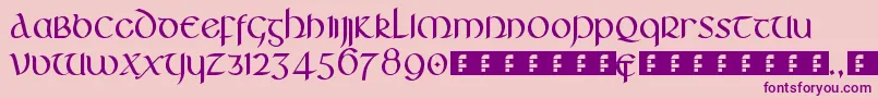 En savoir plus sur la police Huggles Police Huggles – polices violettes sur fond rose