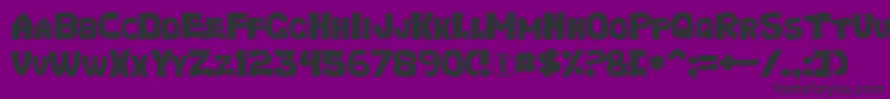 TurtlesNormal Font – Black Fonts on Purple Background