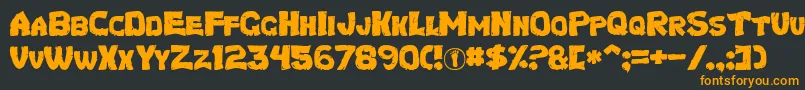 TurtlesNormal Font – Orange Fonts on Black Background