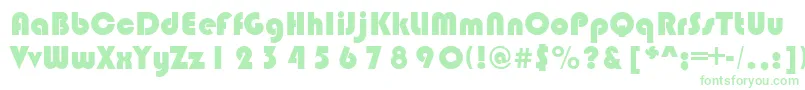 BlimpoRegular Font – Green Fonts on White Background