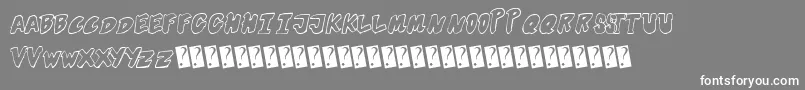 Futuristicoutline Font – White Fonts on Gray Background