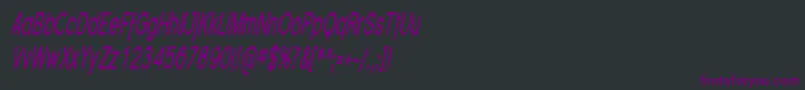 Florsn07 Font – Purple Fonts on Black Background