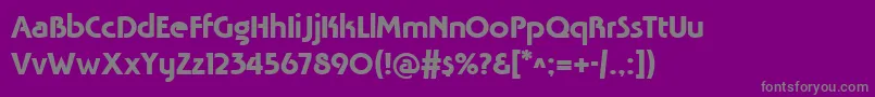 Tavrida Font – Gray Fonts on Purple Background