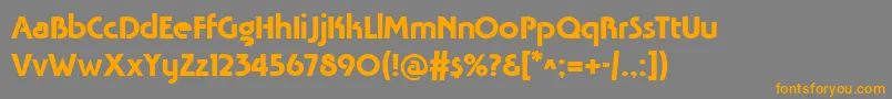 Tavrida Font – Orange Fonts on Gray Background