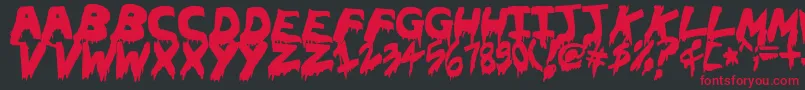 Ohthehorror Font – Red Fonts on Black Background