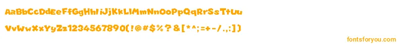 Marionett Font – Orange Fonts on White Background