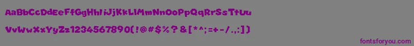 Marionett Font – Purple Fonts on Gray Background