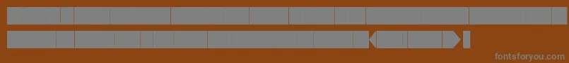 フォントKglaughterlinesbase – 茶色の背景に灰色の文字