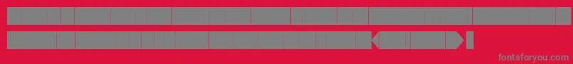 フォントKglaughterlinesbase – 赤い背景に灰色の文字