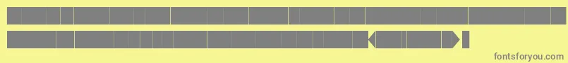 フォントKglaughterlinesbase – 黄色の背景に灰色の文字