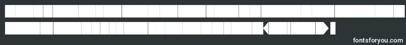 フォントKglaughterlinesbase – 黒い背景に白い文字