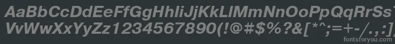 Prg76C Font – Gray Fonts on Black Background