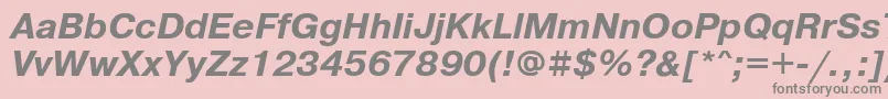 Prg76C Font – Gray Fonts on Pink Background